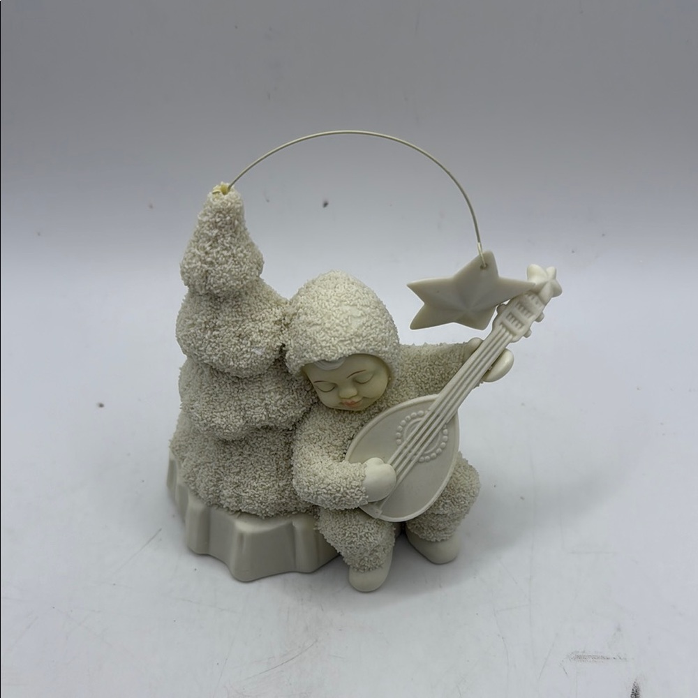 Vtg Dept 56 Snowbabies Starlight Serenade Music Guitar Collectible Figurine